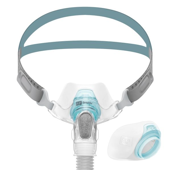Brevida Nasal Pillows Mask Fit Pack includes: Brevida Nasal Pillow Mask - Extra Small/Small, Brevida Seal -Medium/Large