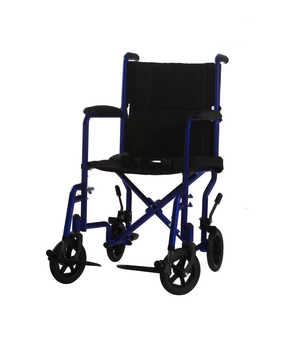 Transport Wheelchair With Swing Away Legrest 17 and 19