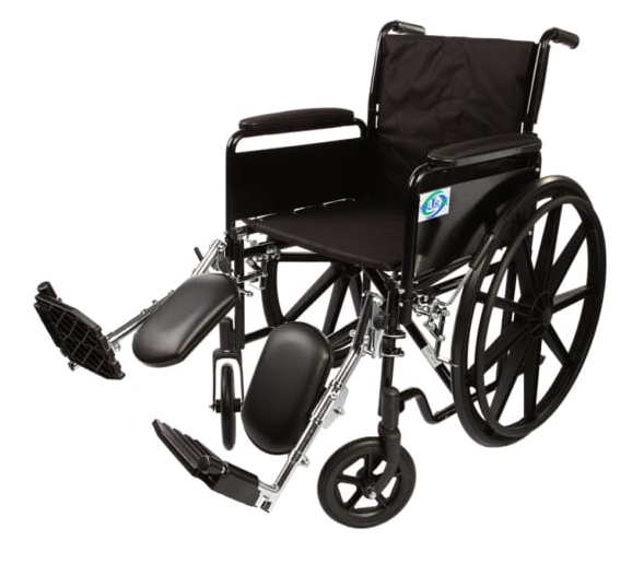 Standart wheelchair K2 with 16", 18 , 20 Desk Arm Detachble Padded ELR