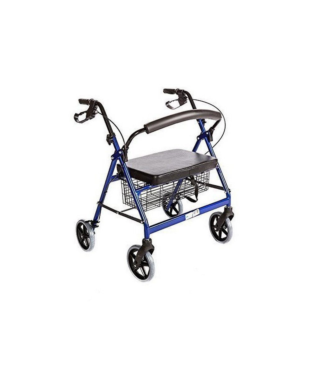 Rollator Heavy Duty Hand Brakes  Red and Blue