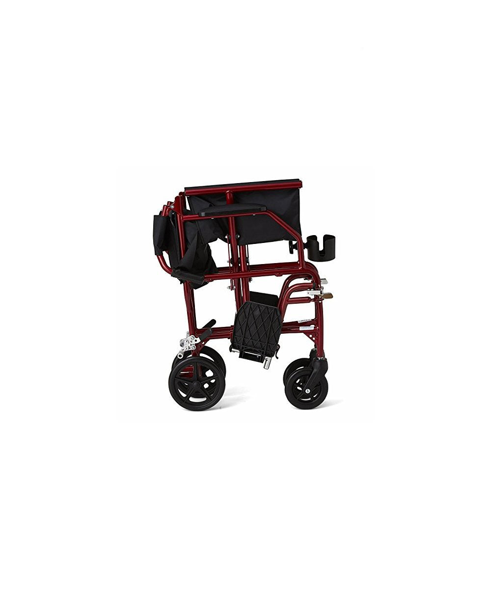 Transport Wheelchair With Swing Away Legrest 17 and 19