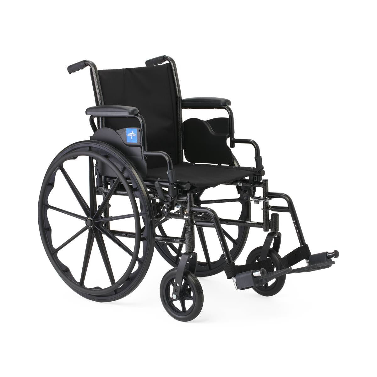 Lightweight wheelchair K3-K4 with 16", 18'', 20'' Full Arm Flip Back Padded ELR